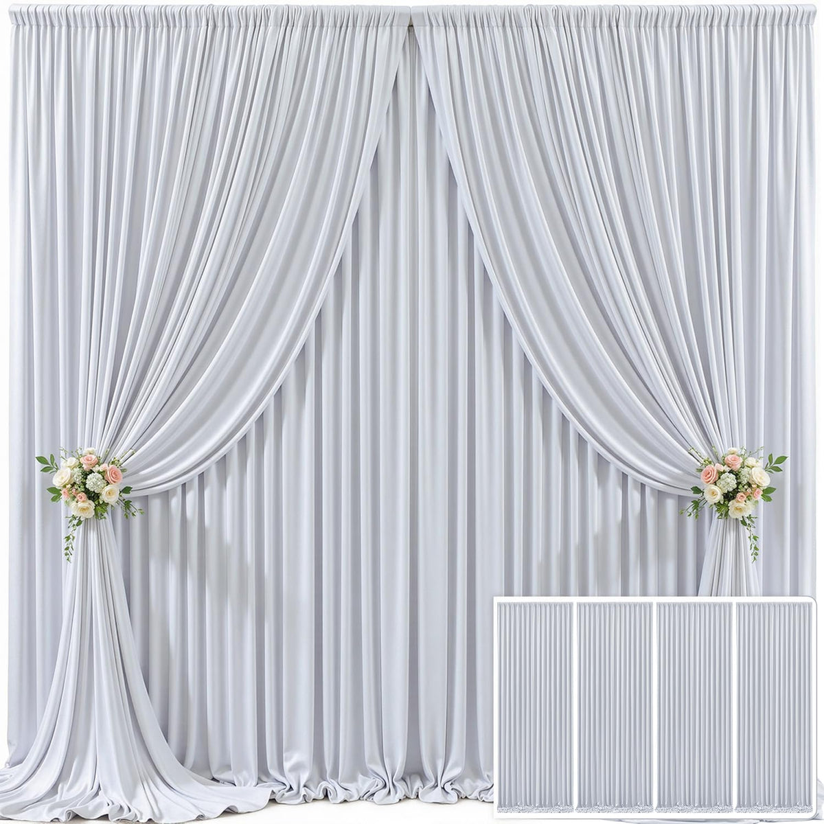 Wrinkle Free Backdrop Curtain for Wedding and Party Decor