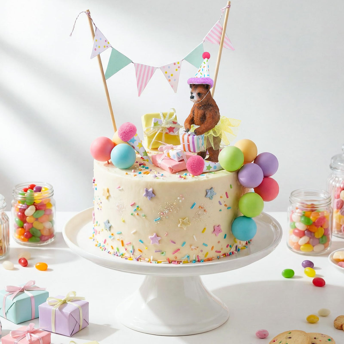 Birthday Cake Topper Decoration Set 19 Pieces for Parties
