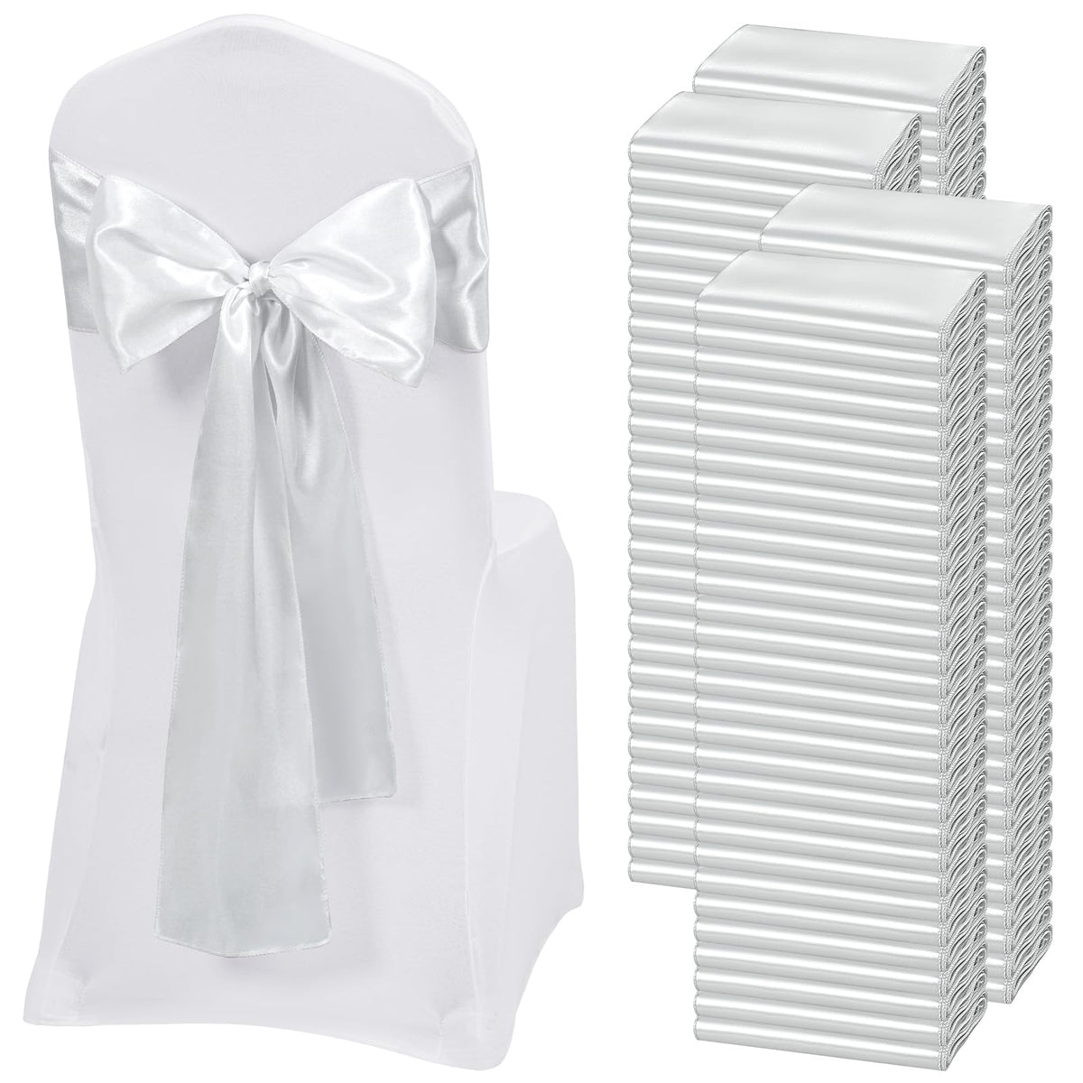 Satin Chair Sashes for Thanksgiving Weddings and Events