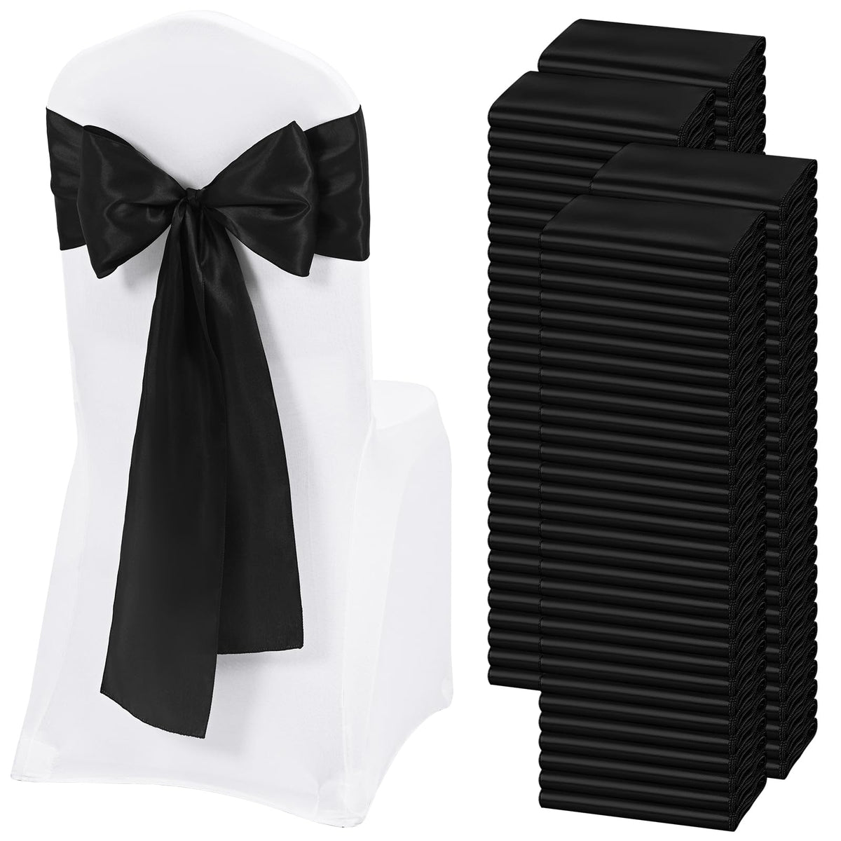 Satin Chair Sashes for Thanksgiving Weddings and Events