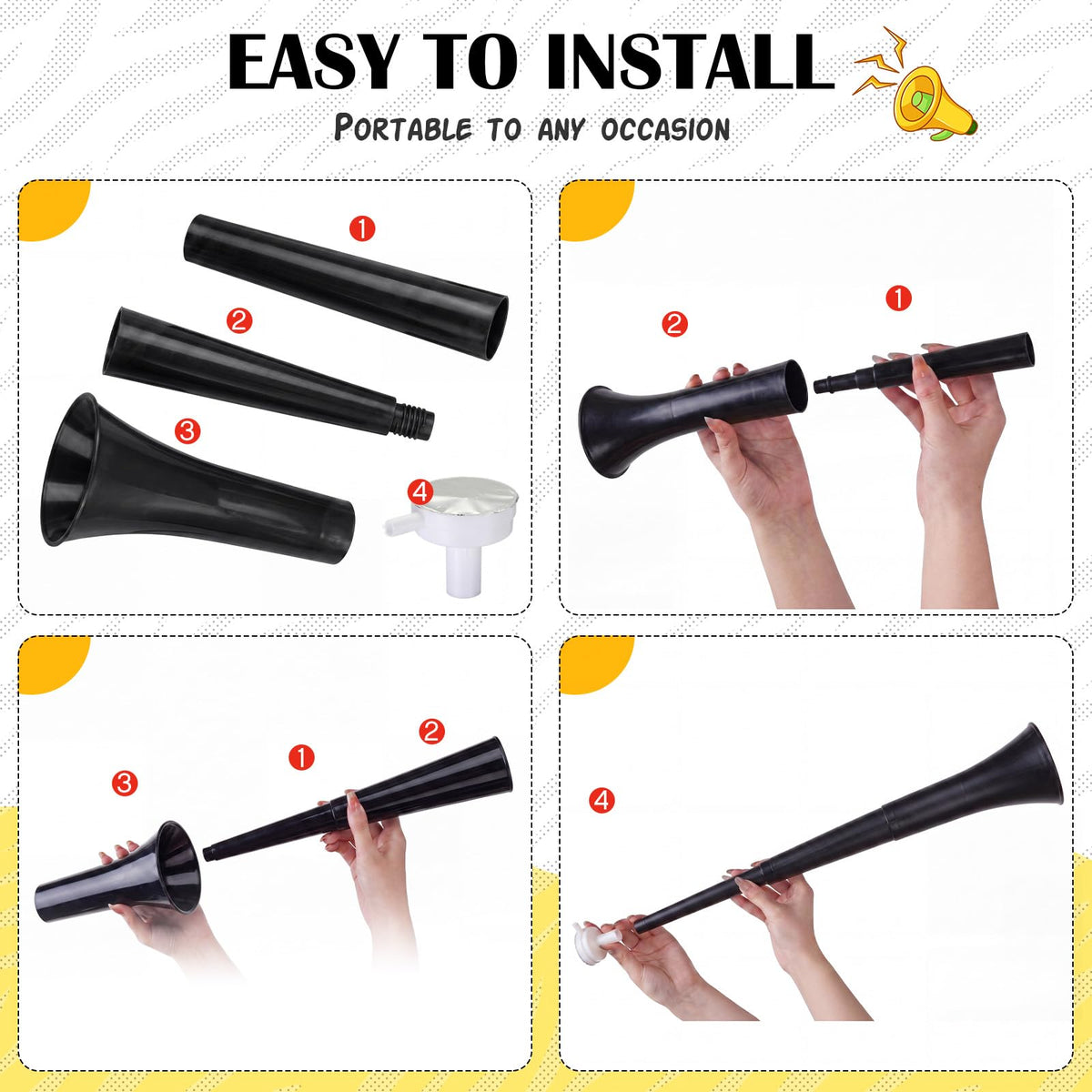 Vuvuzela Stadium Horns Bulk Noise Makers for Sports Events