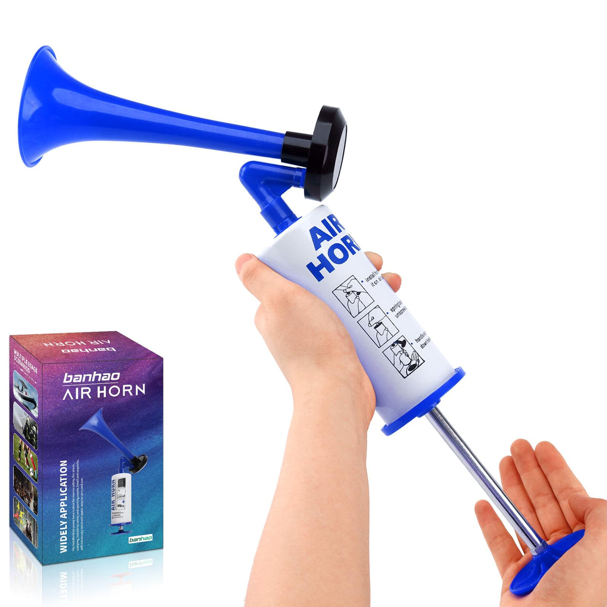 Handheld Air Horn Loud Noise Maker for Boats and Sports Events