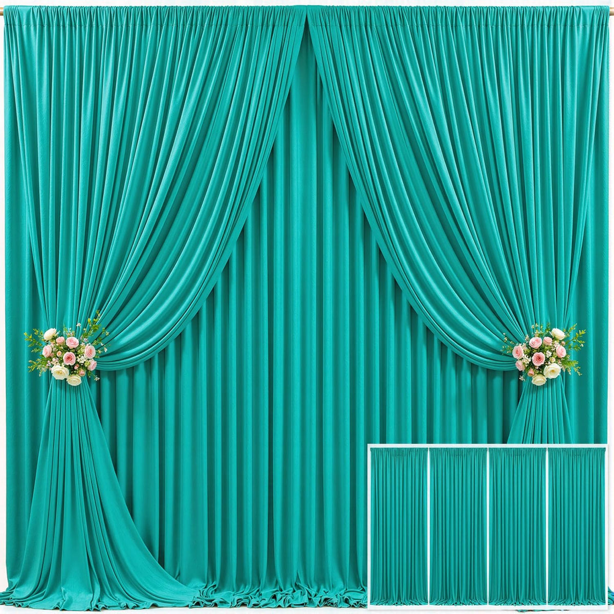 Wrinkle Free Backdrop Curtain for Wedding and Party Decor