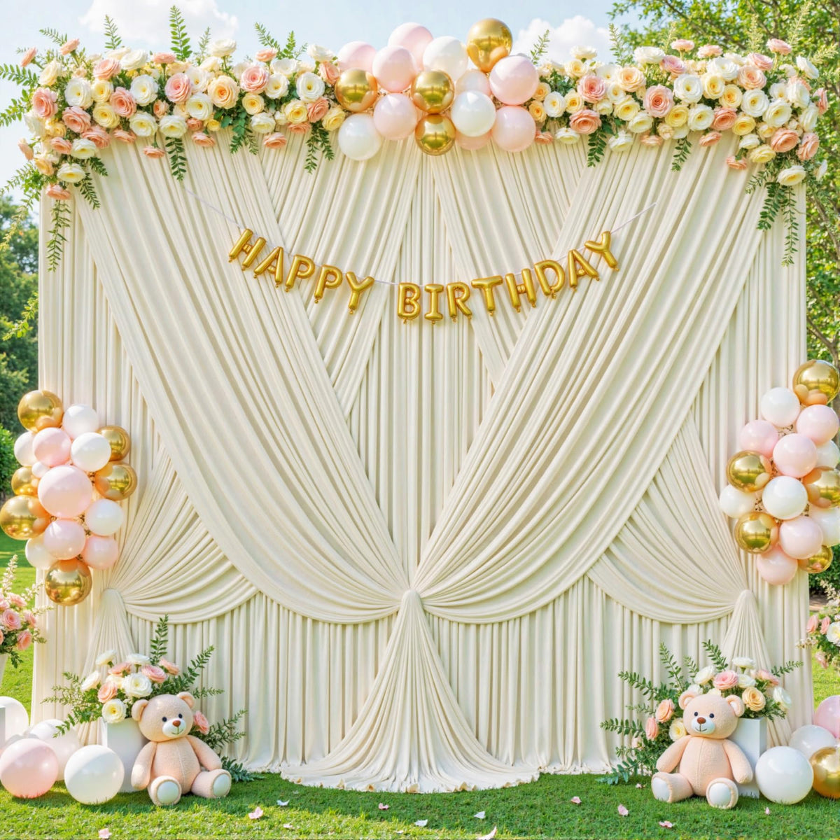 Wrinkle Free Backdrop Curtain for Wedding and Party Decor