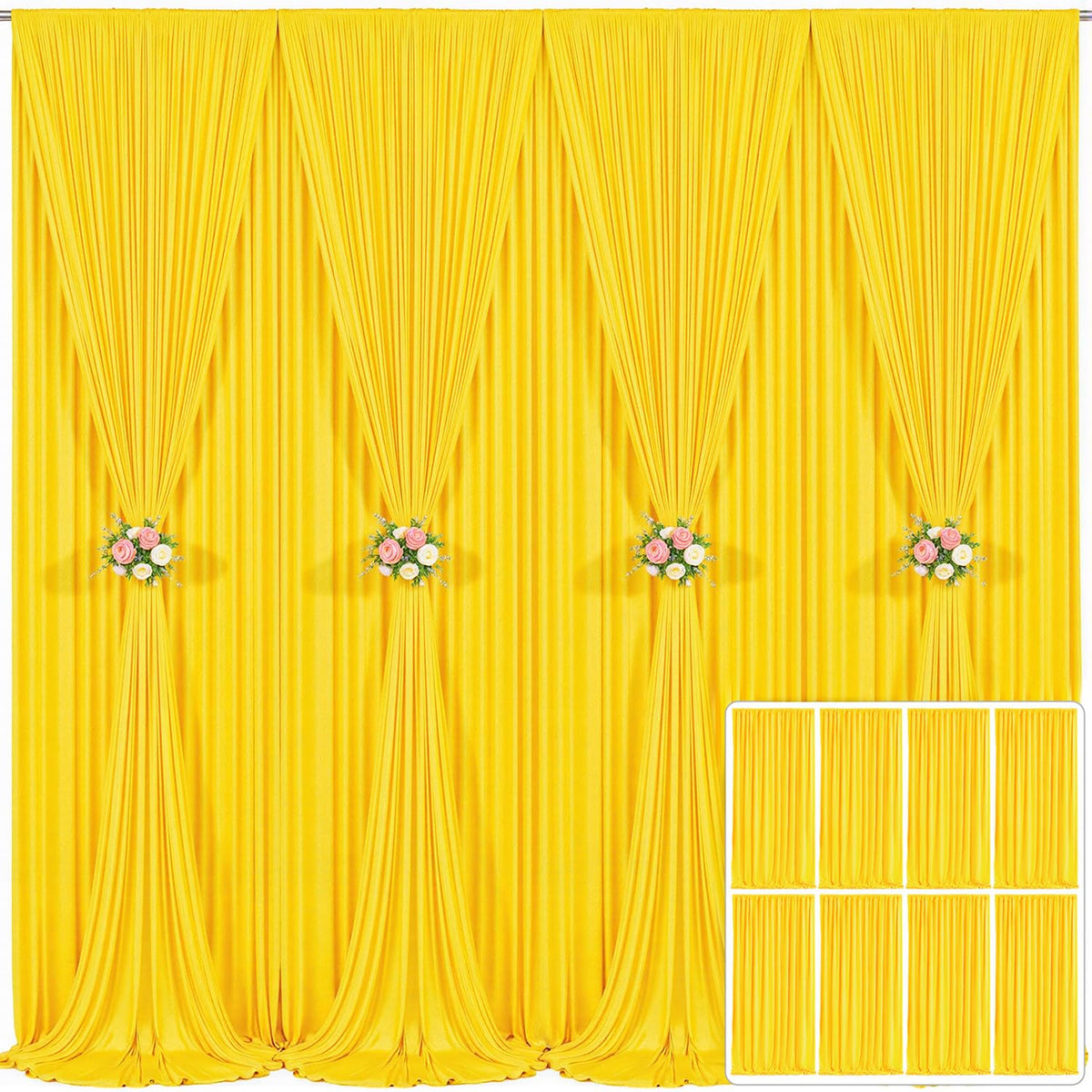 Wrinkle Free Backdrop Curtain for Wedding and Party Decor