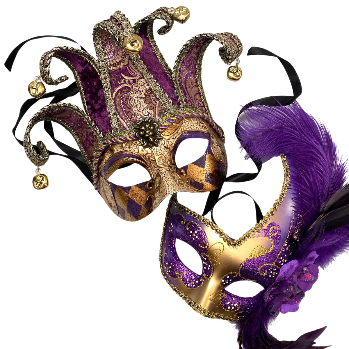 Couples Masquerade Masks for Mardi Gras Prom and Parties