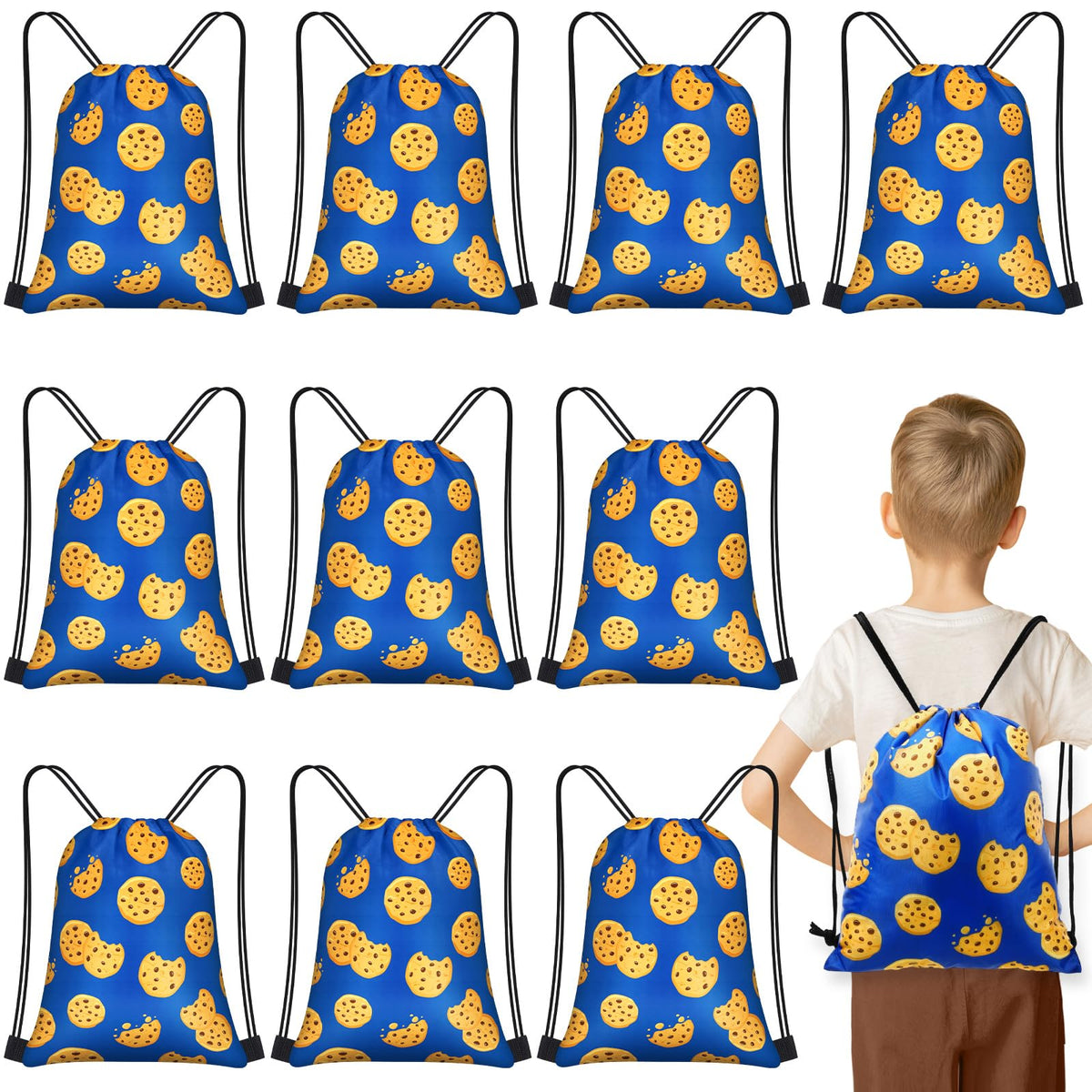 Cartoon Drawstring Backpack for Birthday Party Favors