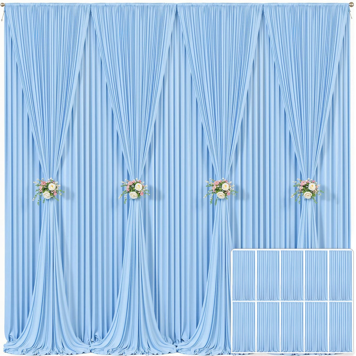 Wrinkle Free Backdrop Curtain for Wedding and Party Decor
