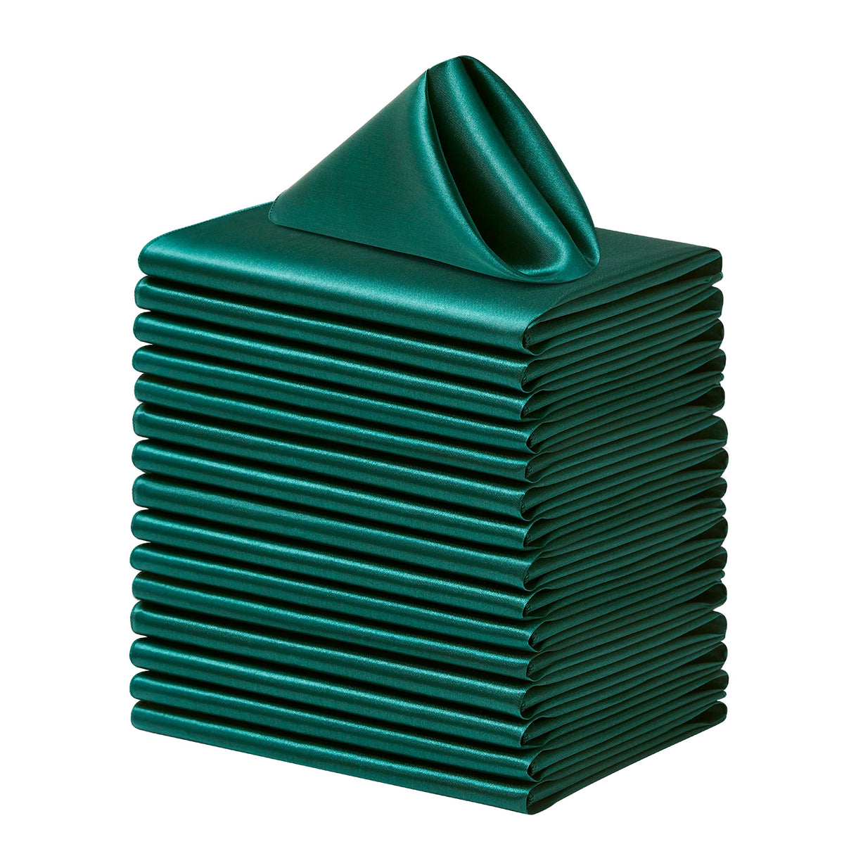 Square Satin Dinner Napkins for Weddings Banquets and Parties