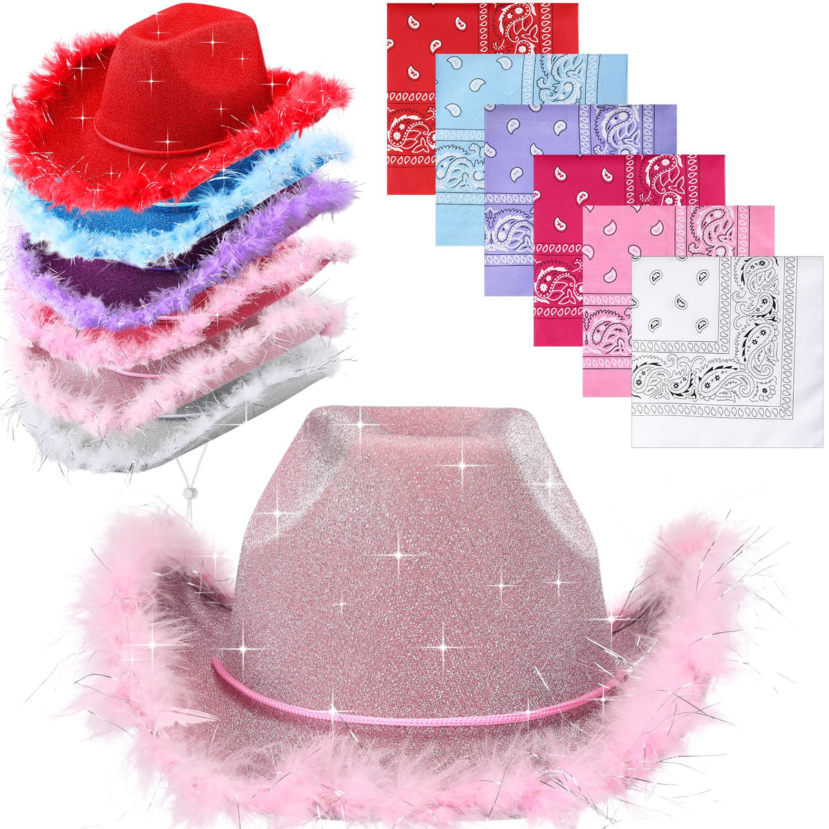 Funny Hats and Glasses 32 Piece Halloween Costume Set