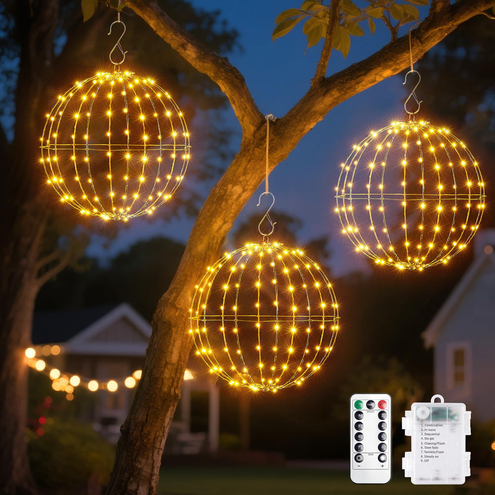 Outdoor Christmas Ball String Lights for Holiday Decorations