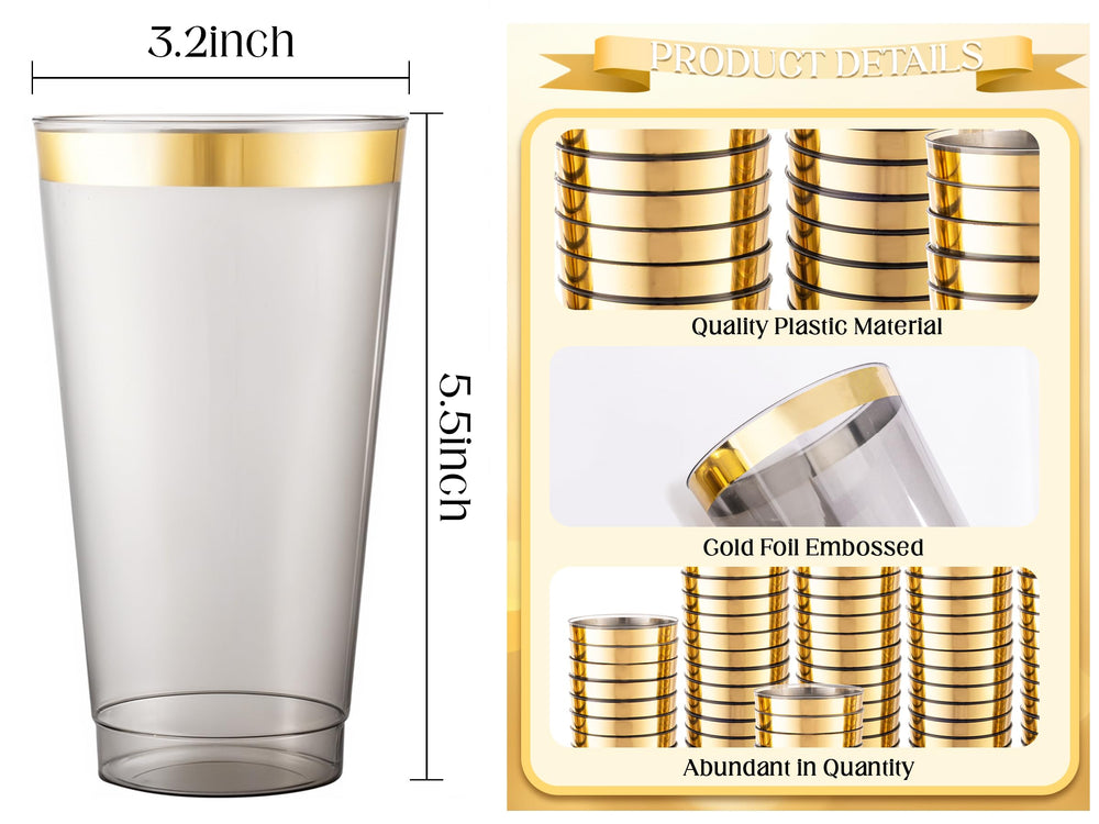 Disposable Plastic Cups for Parties Weddings and Events