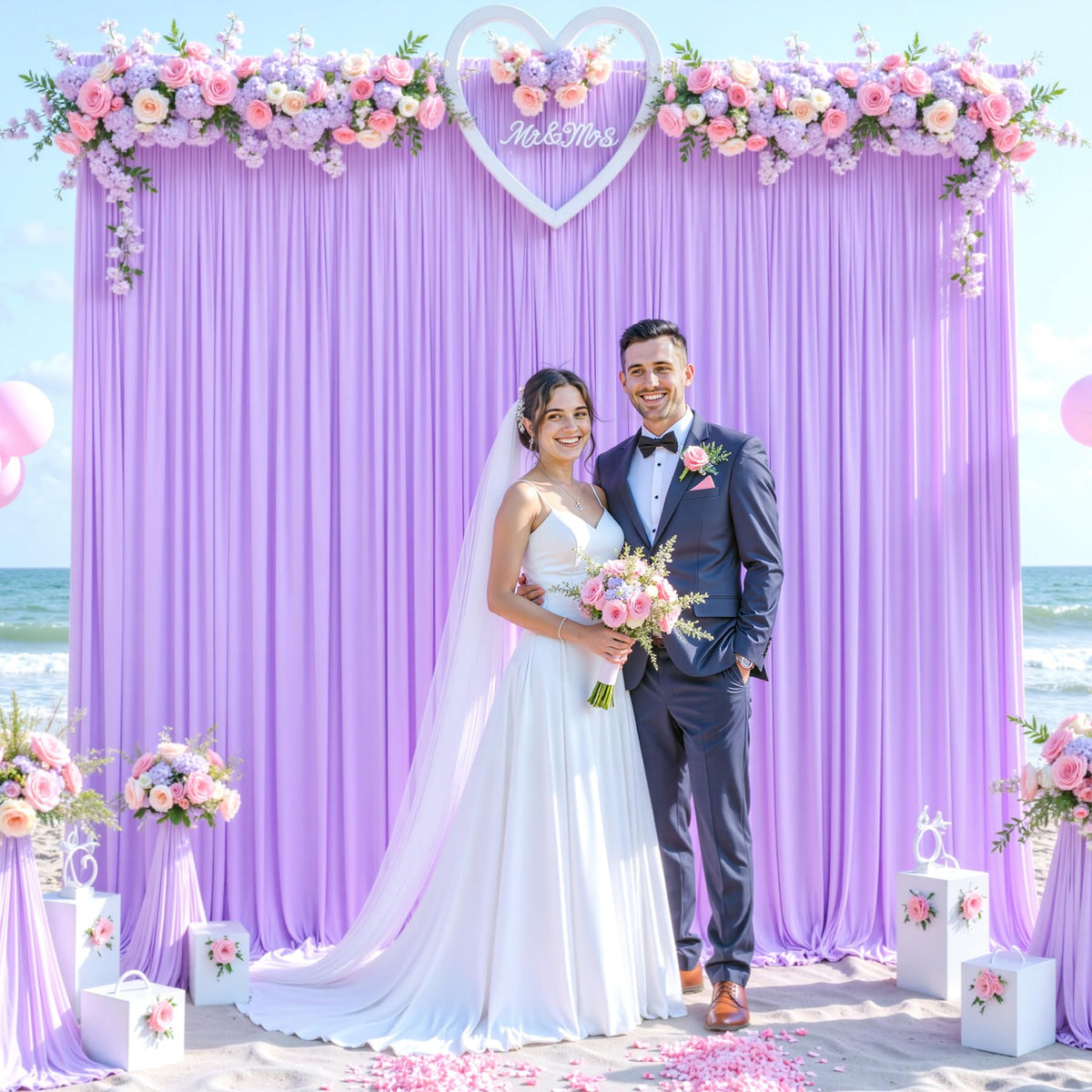 Wrinkle Free Backdrop Curtain for Wedding and Party Decor