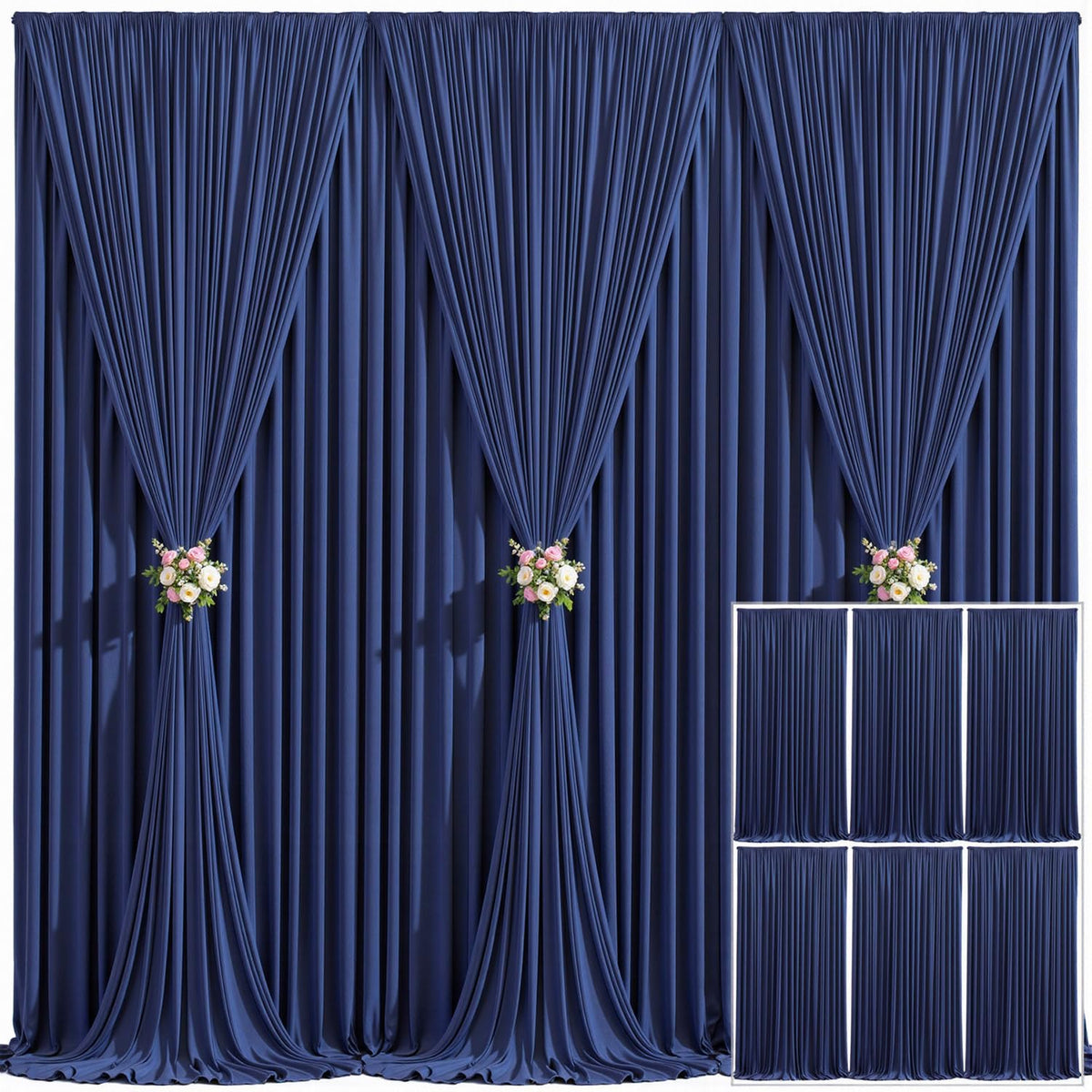 Wrinkle Free Backdrop Curtain for Wedding and Party Decor
