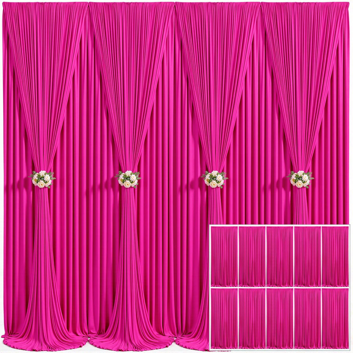 Wrinkle Free Backdrop Curtain for Wedding and Party Decor