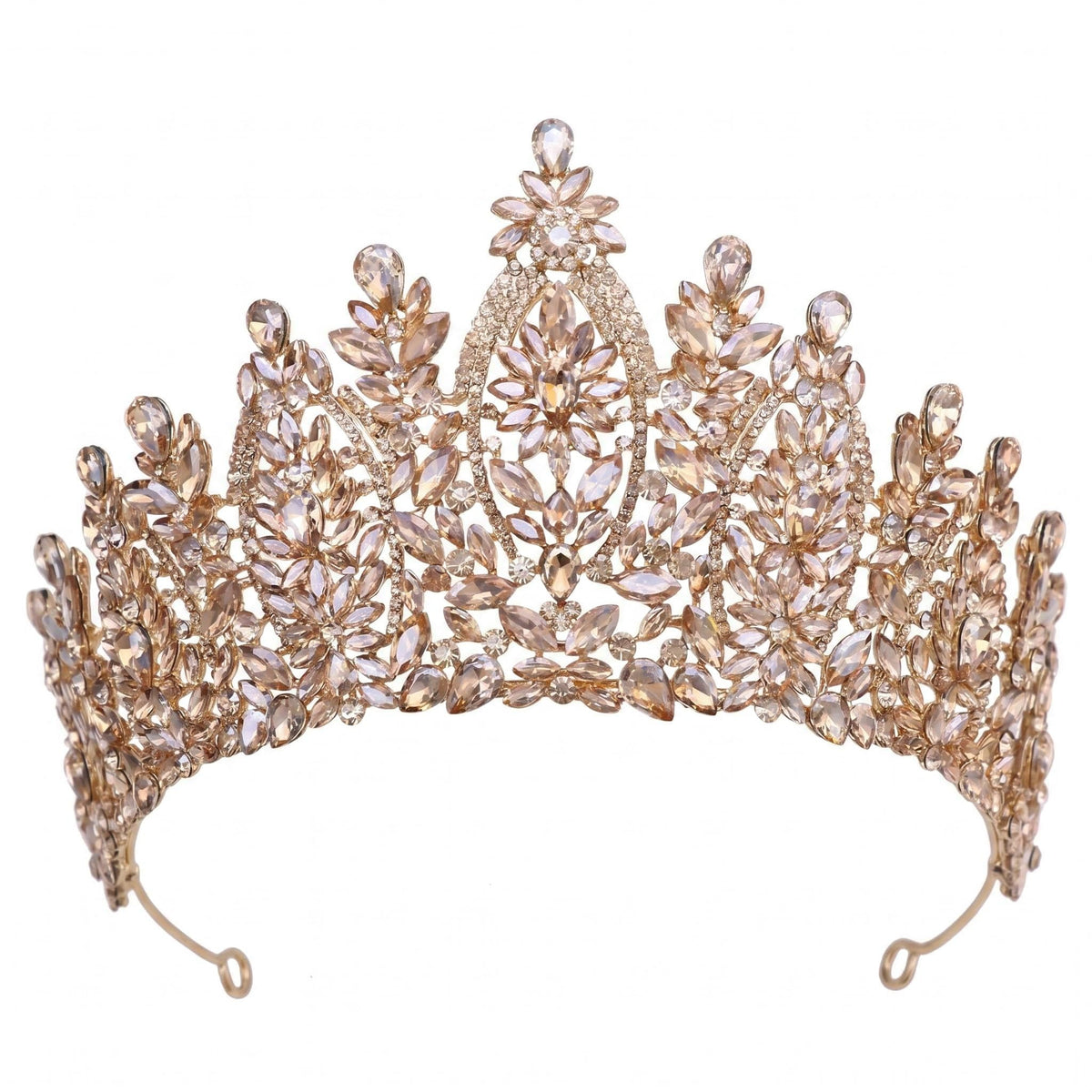 Crystal Quinceanera Crown Royal Queen Tiara for Women