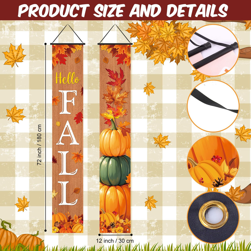 Seasonal Holiday Door Banner for Porch and Party Decorations