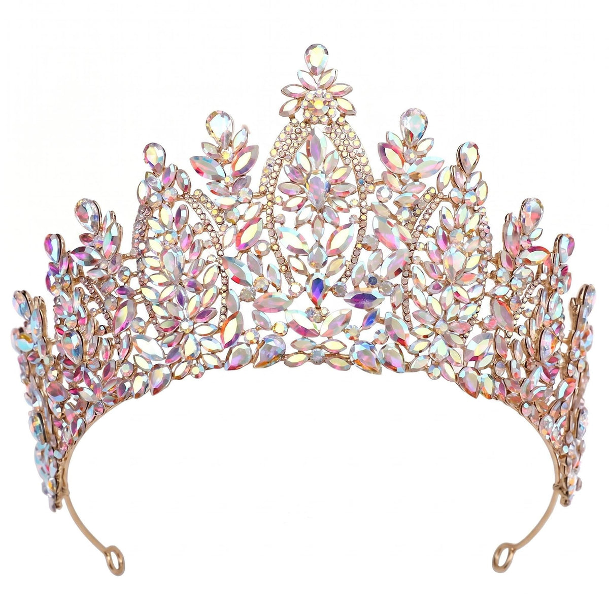 Crystal Quinceanera Crown Royal Queen Tiara for Women