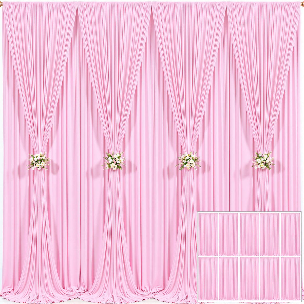 Wrinkle Free Backdrop Curtain for Wedding and Party Decor