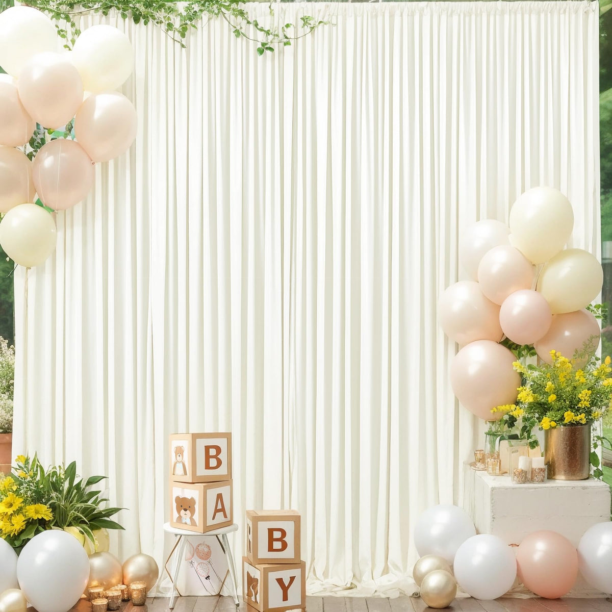 Wrinkle Free Backdrop Curtain for Wedding and Party Decor
