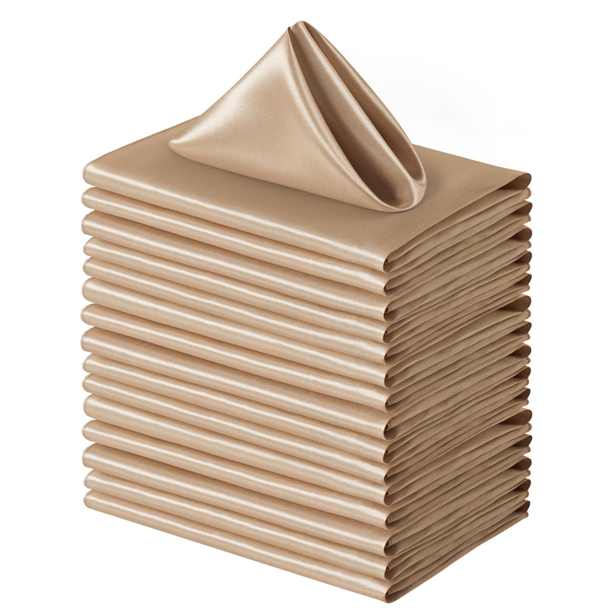 Square Satin Dinner Napkins for Weddings Banquets and Parties