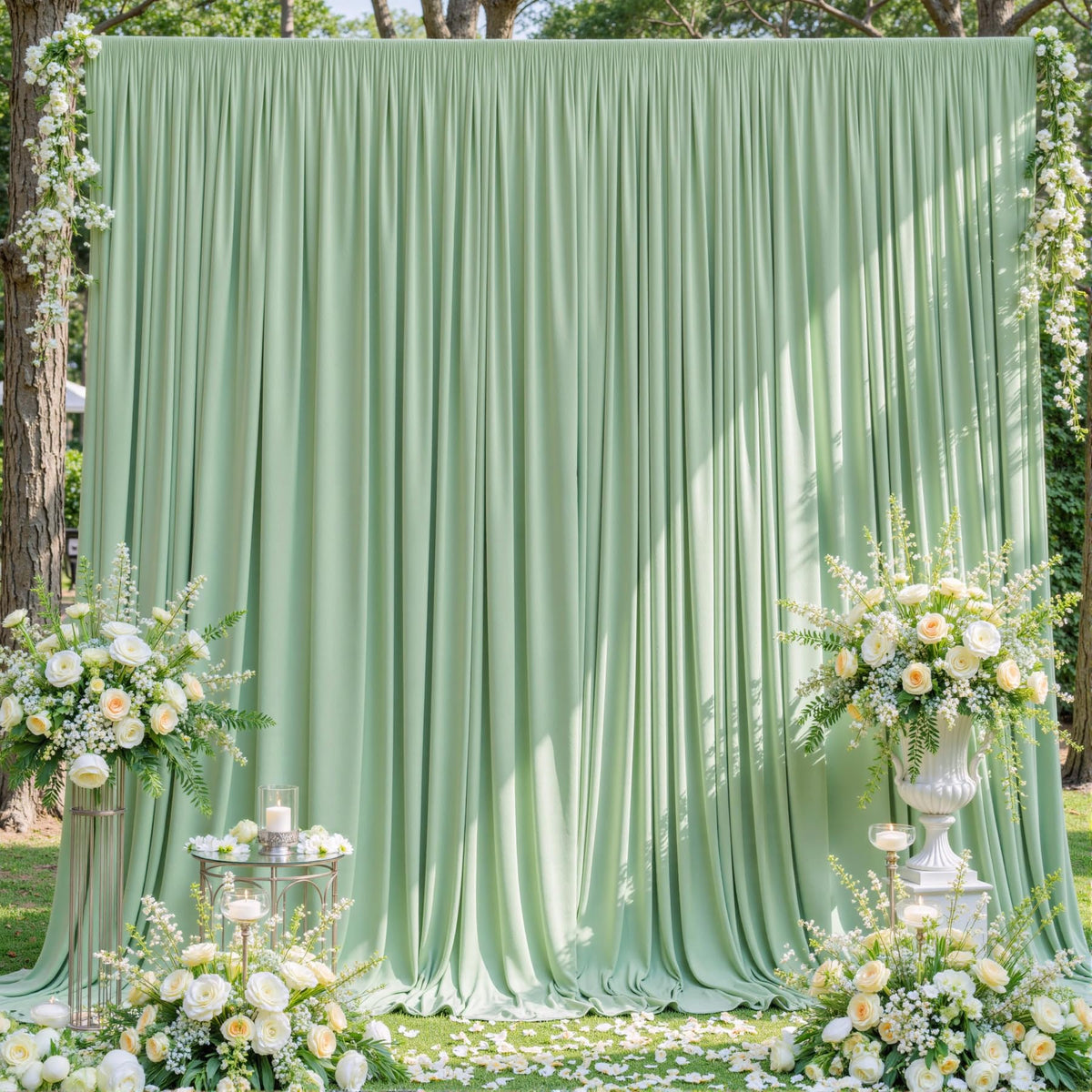 Wrinkle Free Backdrop Curtain for Wedding and Party Decor