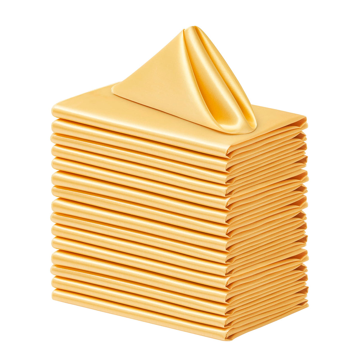 Square Satin Dinner Napkins for Weddings Banquets and Parties