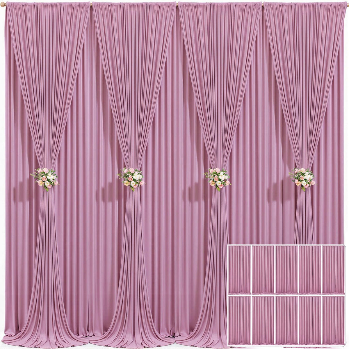 Wrinkle Free Backdrop Curtain for Wedding and Party Decor