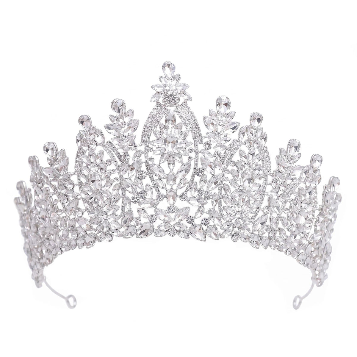 Crystal Quinceanera Crown Royal Queen Tiara for Women