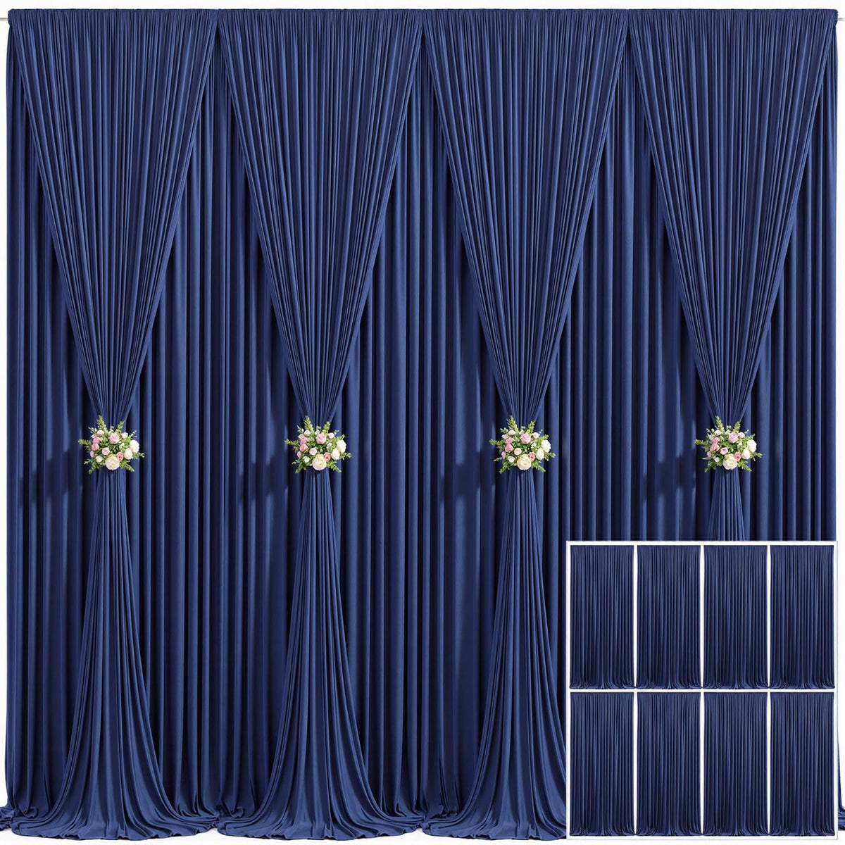Wrinkle Free Backdrop Curtain for Wedding and Party Decor