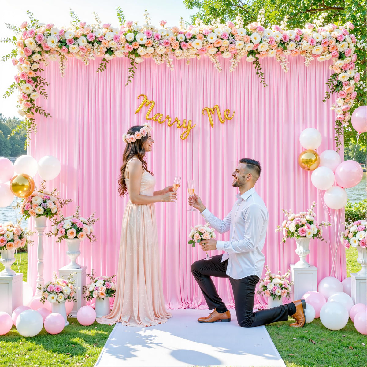 Wrinkle Free Backdrop Curtain for Wedding and Party Decor