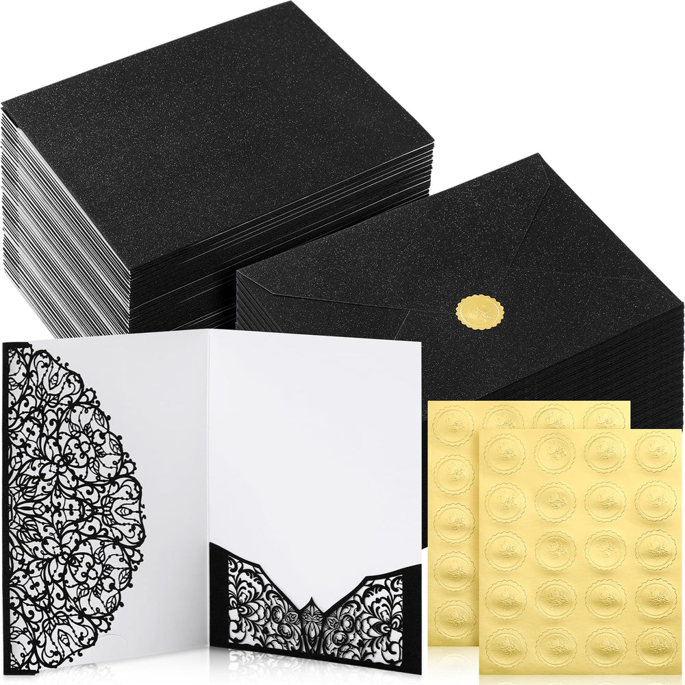 Laser Cut Wedding Invitations 100 Sets 5 x 7 Inch Cards