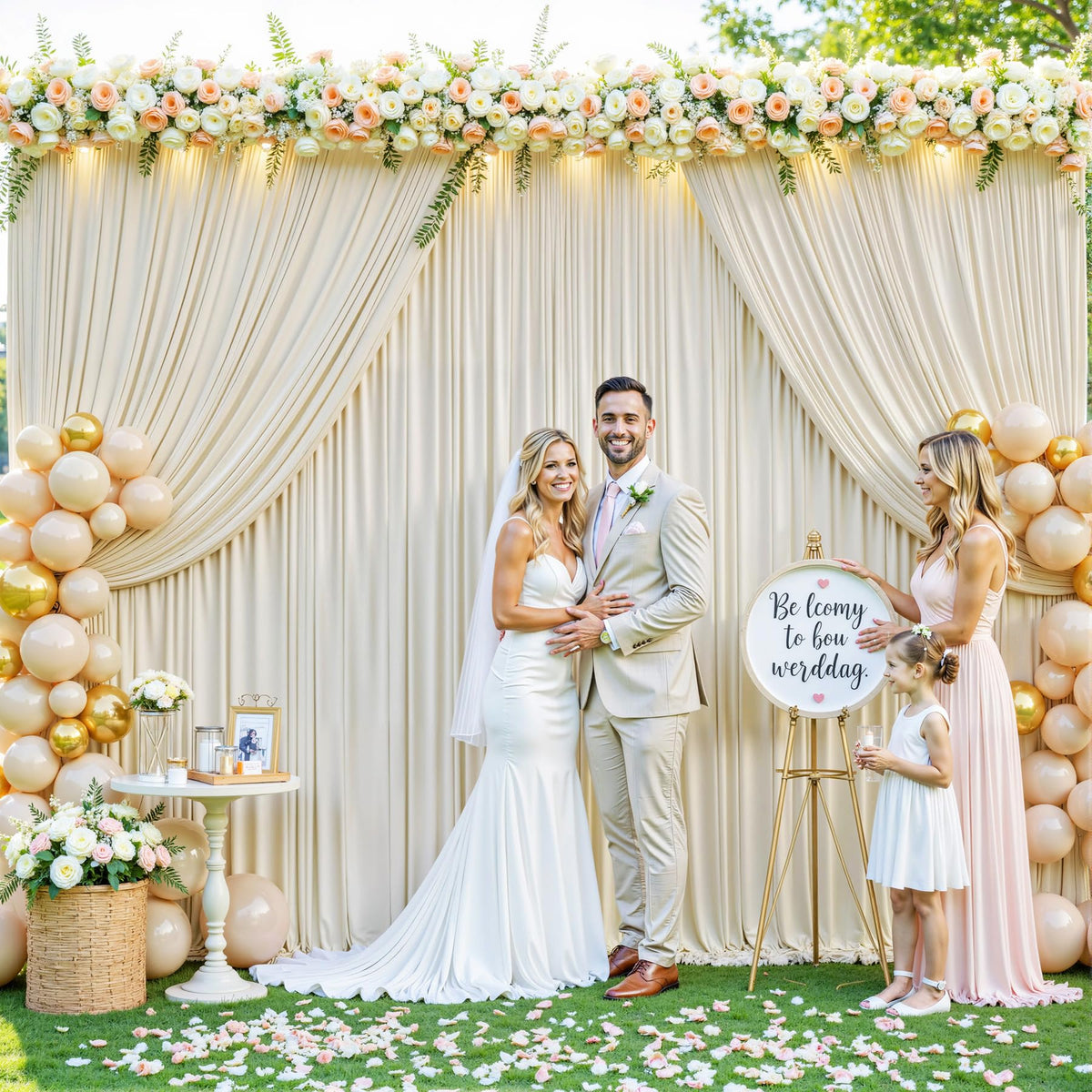 Wrinkle Free Backdrop Curtain for Wedding and Party Decor
