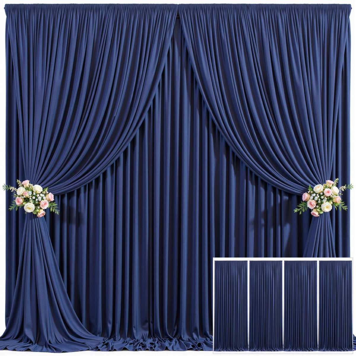 Wrinkle Free Backdrop Curtain for Wedding and Party Decor