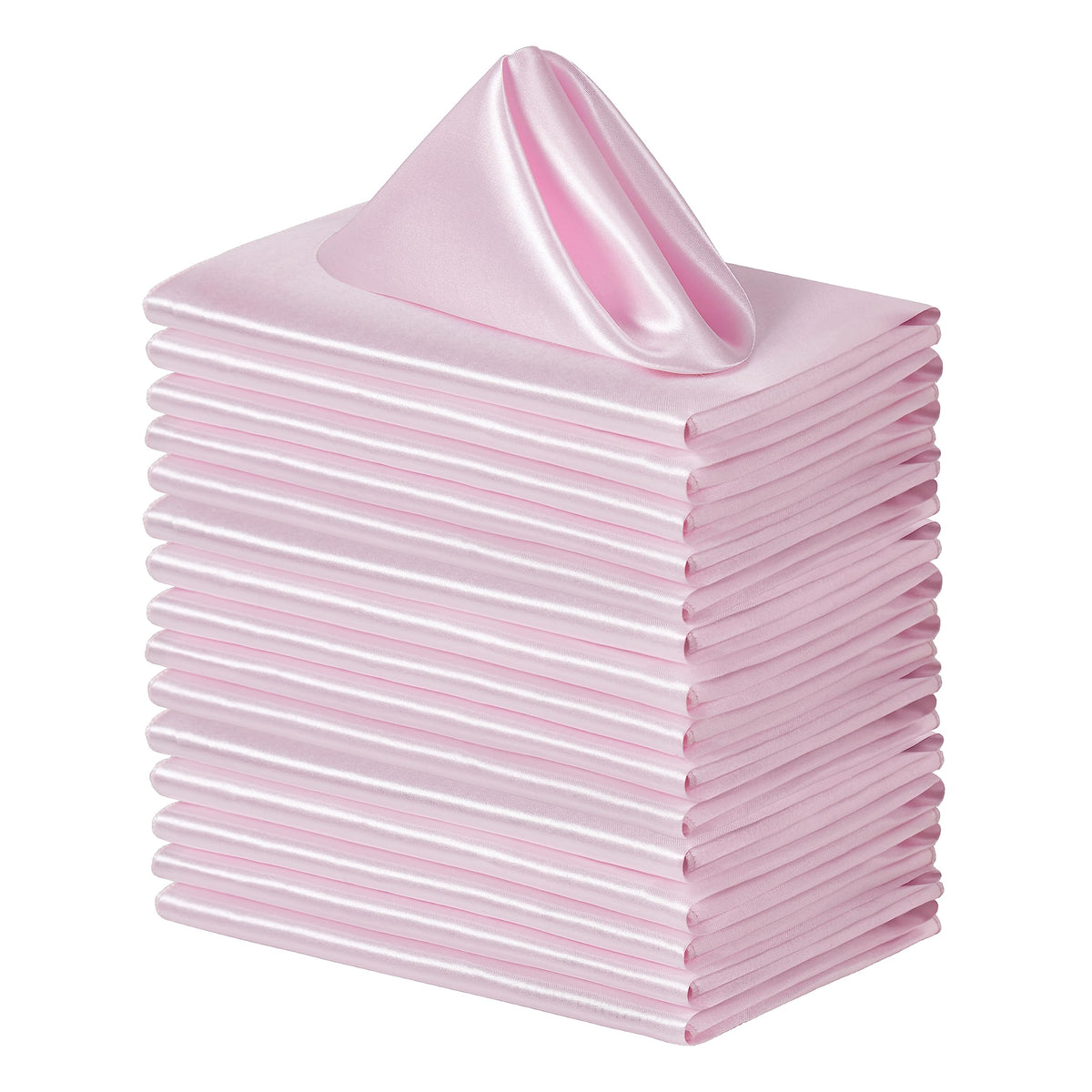 Square Satin Dinner Napkins for Weddings Banquets and Parties