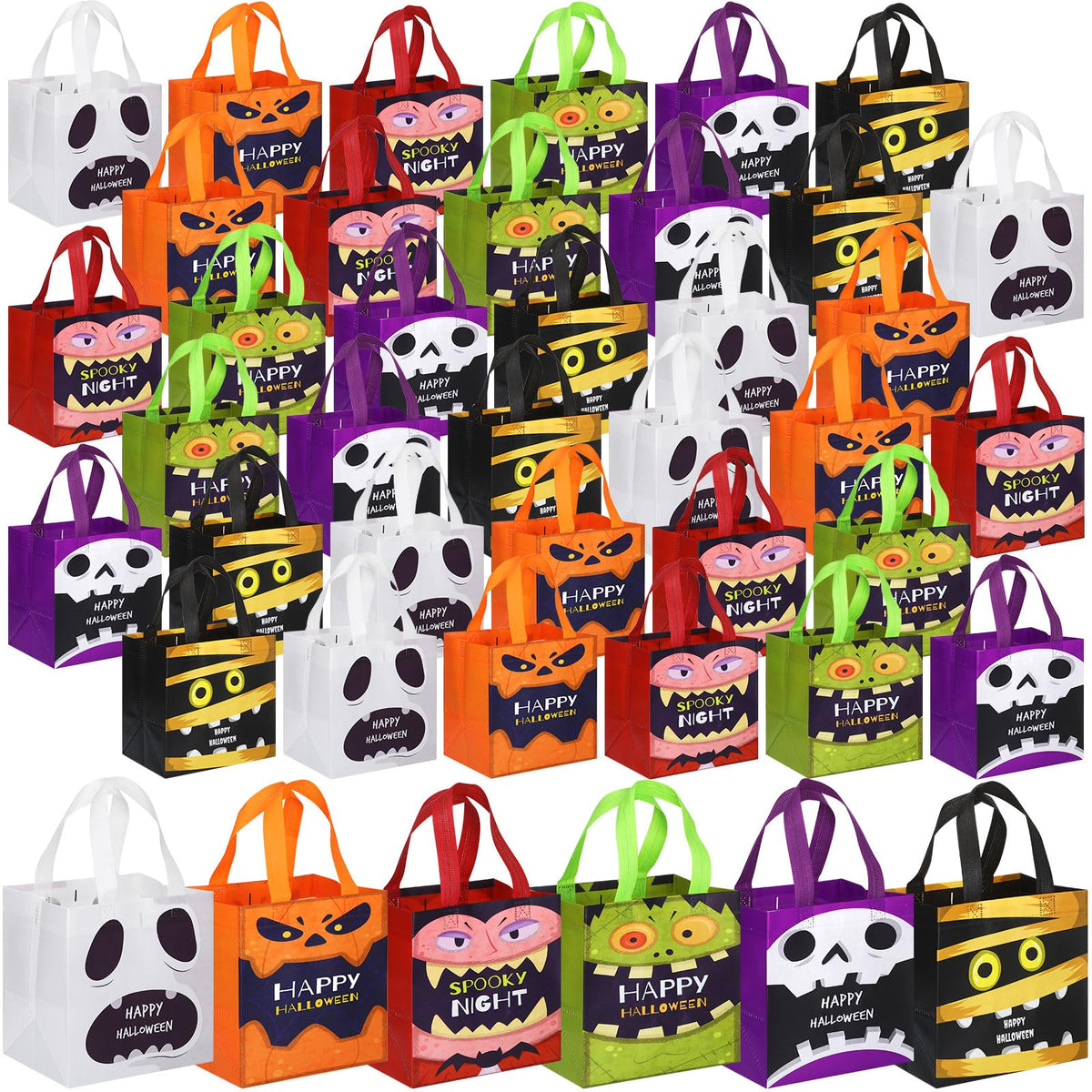 Halloween Treat Bags with Handles for Party Favors