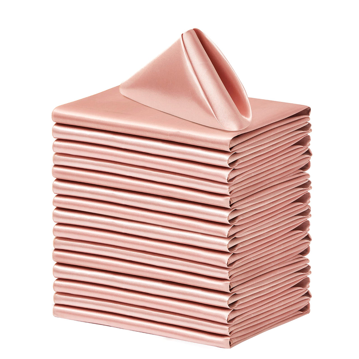 Square Satin Dinner Napkins for Weddings Banquets and Parties