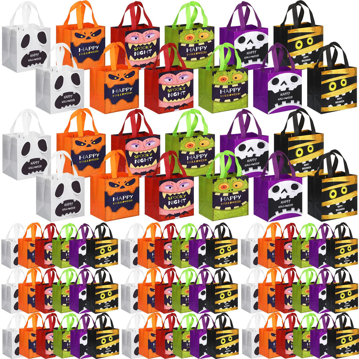 Halloween Treat Bags with Handles for Party Favors