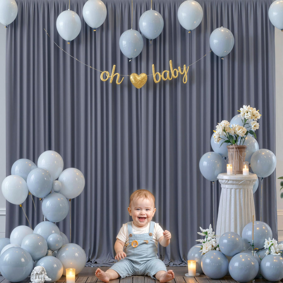 Wrinkle Free Backdrop Curtain for Wedding and Party Decor