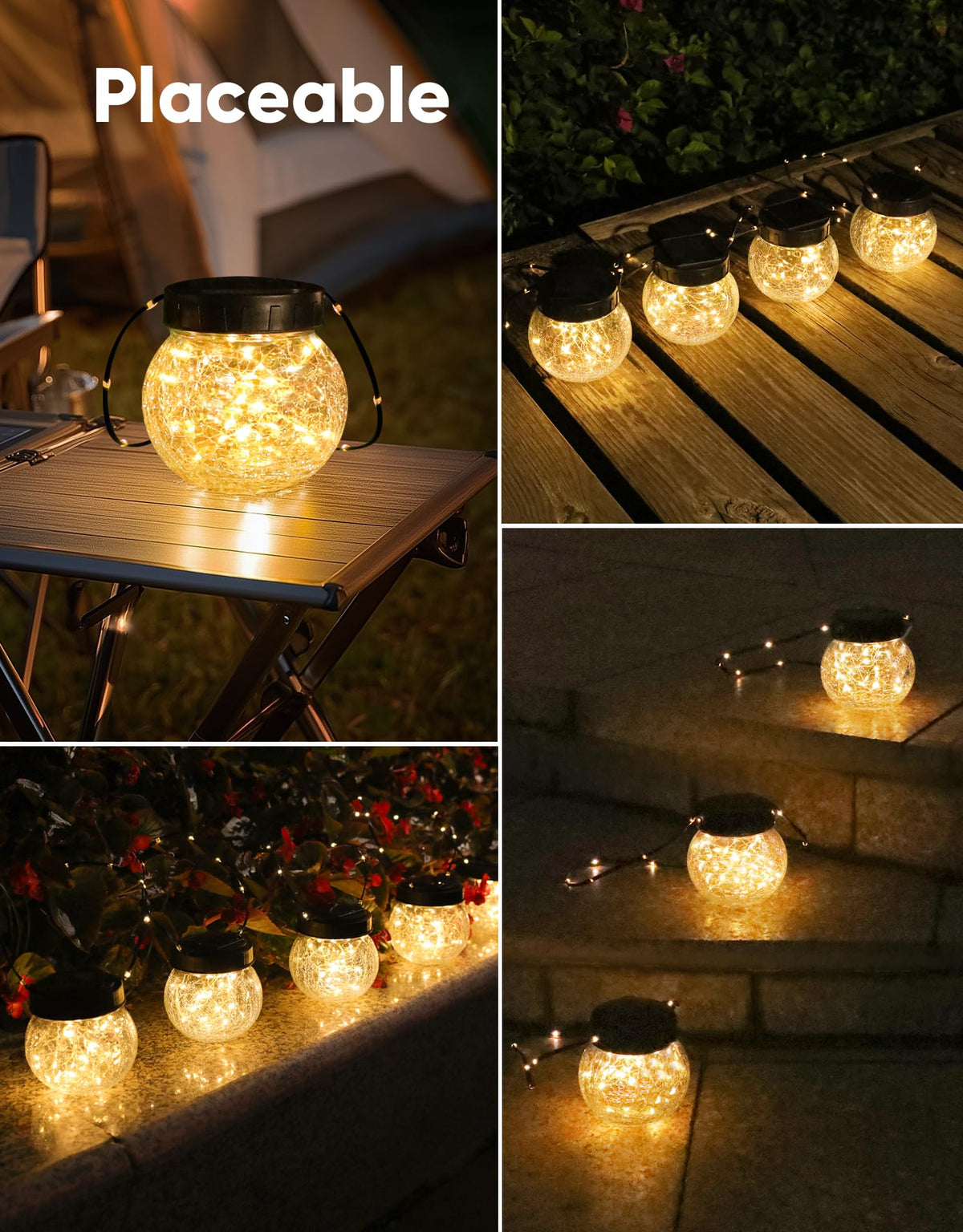 Solar Hanging Lanterns 12 Pack for Outdoor Party Decorations