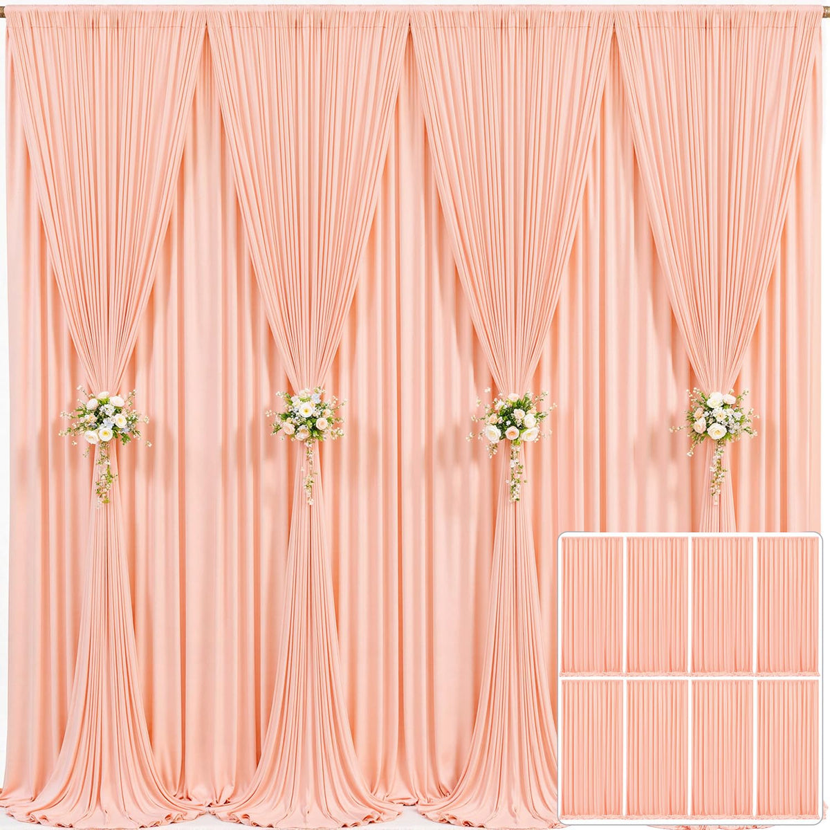 Wrinkle Free Backdrop Curtain for Wedding and Party Decor