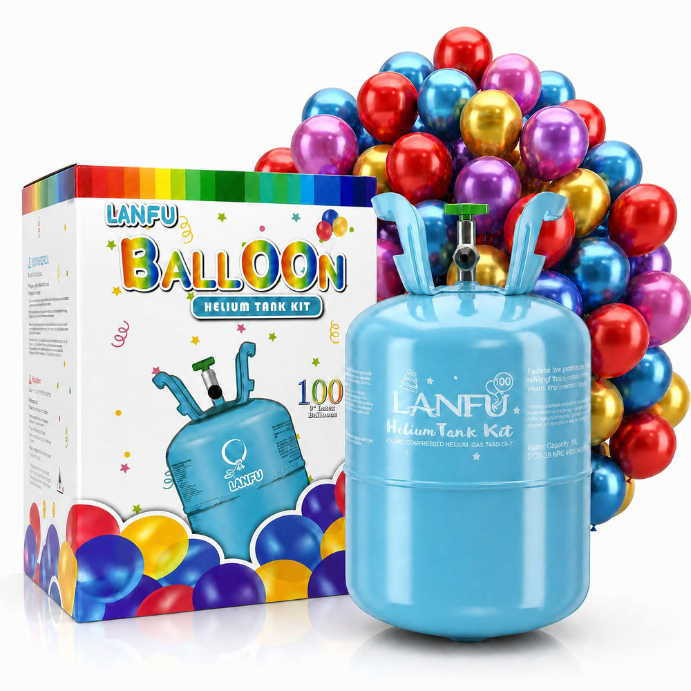 Helium Tank for Balloons 22L Inflates Up to 100 Party Balloons