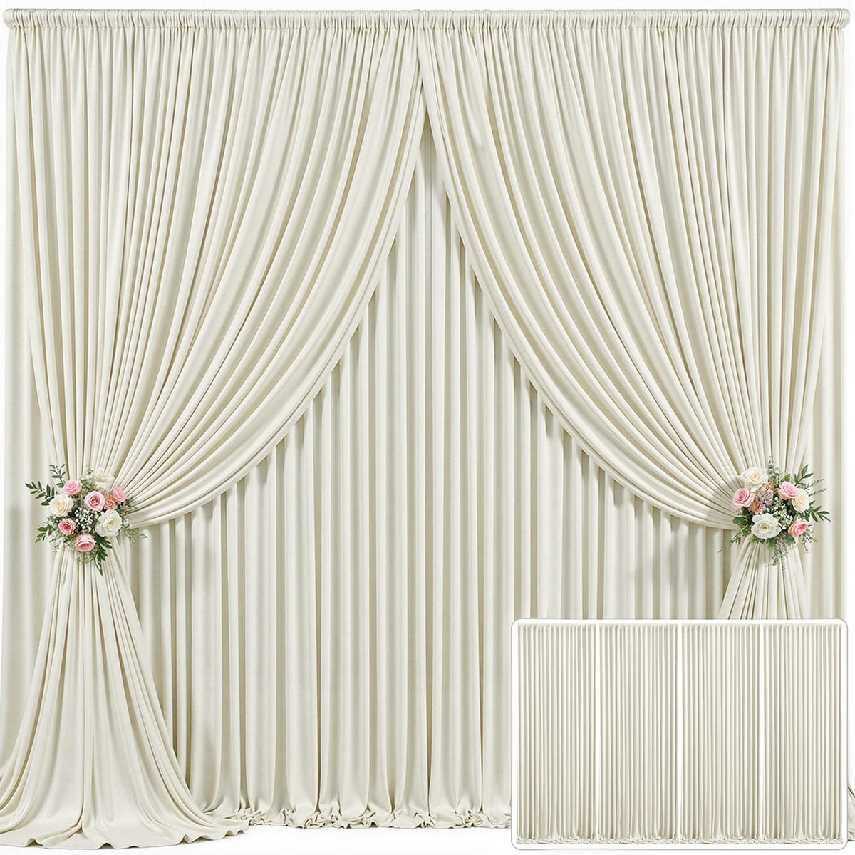 Wrinkle Free Backdrop Curtain for Wedding and Party Decor