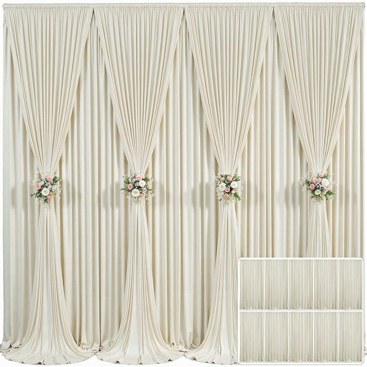 Wrinkle Free Backdrop Curtain for Wedding and Party Decor