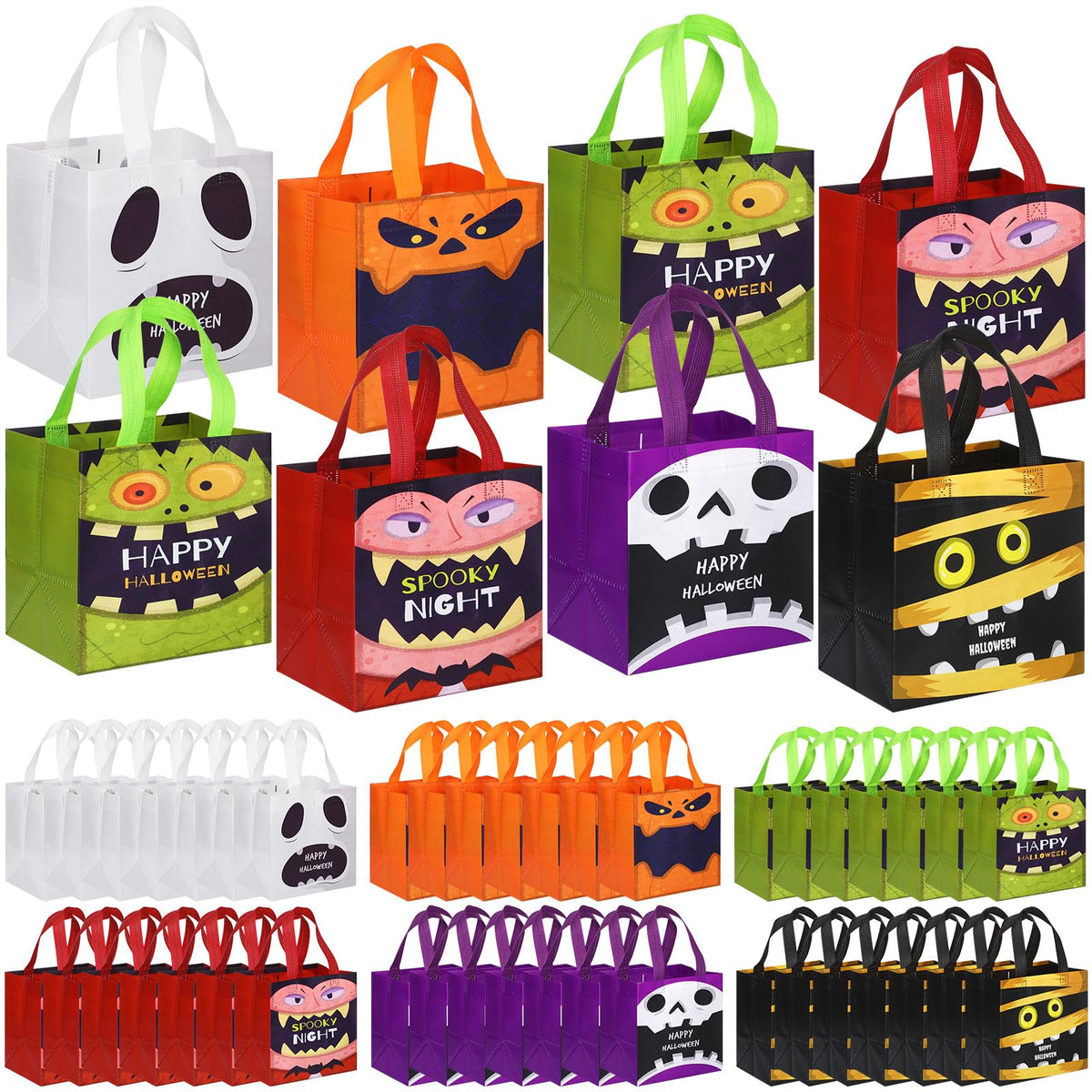 Halloween Treat Bags with Handles for Party Favors
