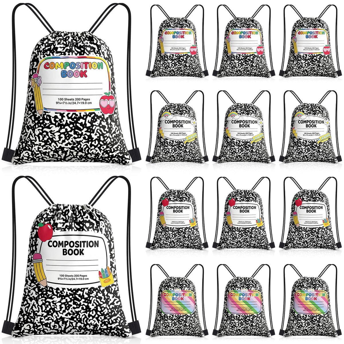 Cartoon Drawstring Backpack for Birthday Party Favors