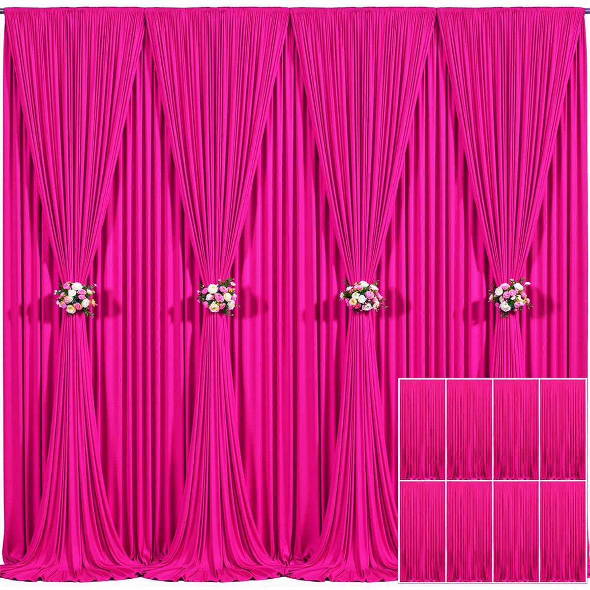 Wrinkle Free Backdrop Curtain for Wedding and Party Decor
