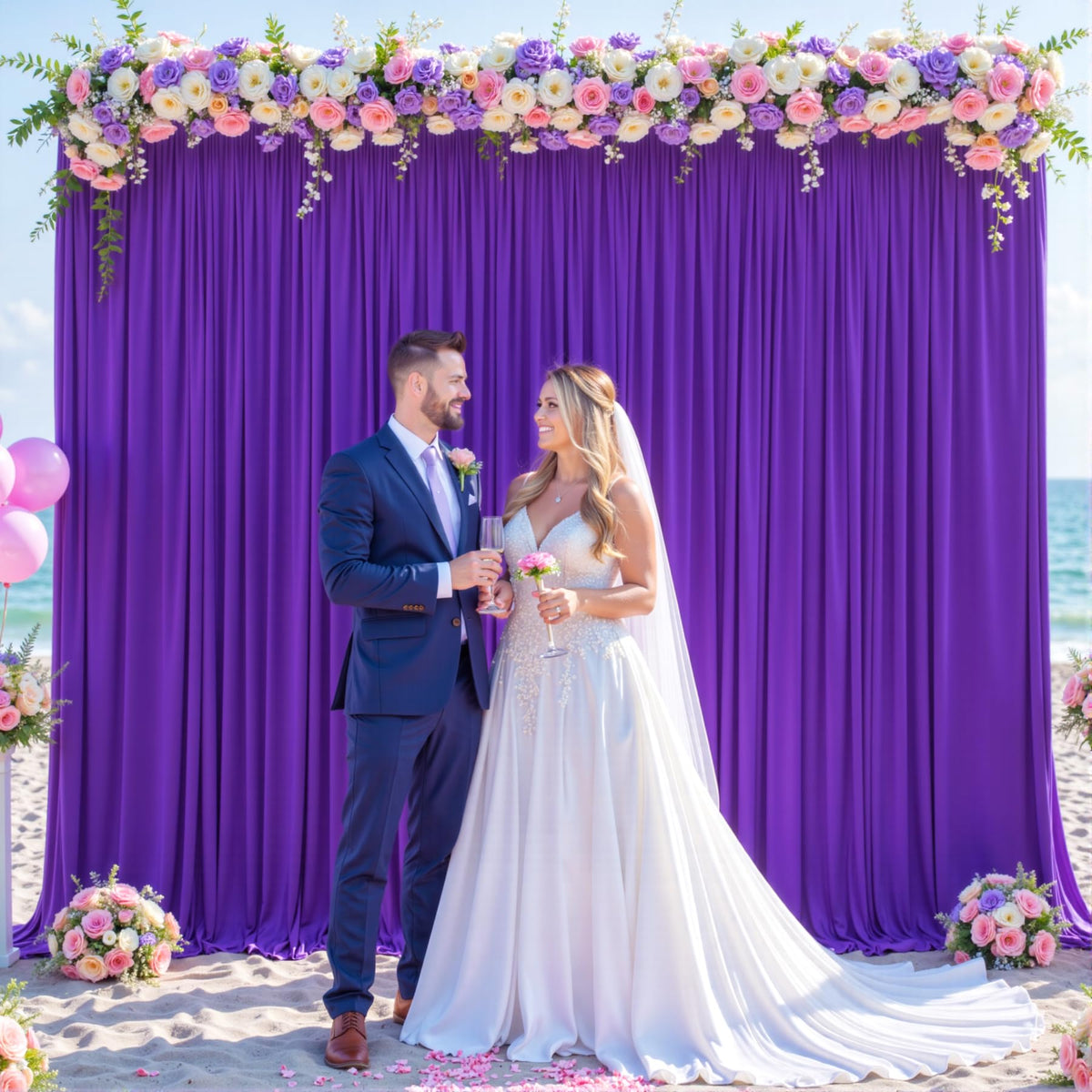 Wrinkle Free Backdrop Curtain for Wedding and Party Decor