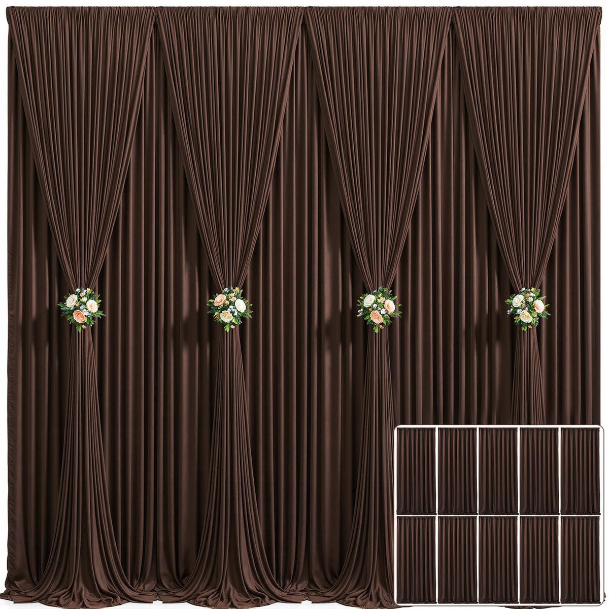 Wrinkle Free Backdrop Curtain for Wedding and Party Decor