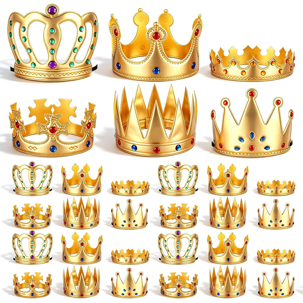 Faux Leather King Crown for Cosplay Costume and Parties